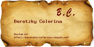 Beretzky Celerina névjegykártya